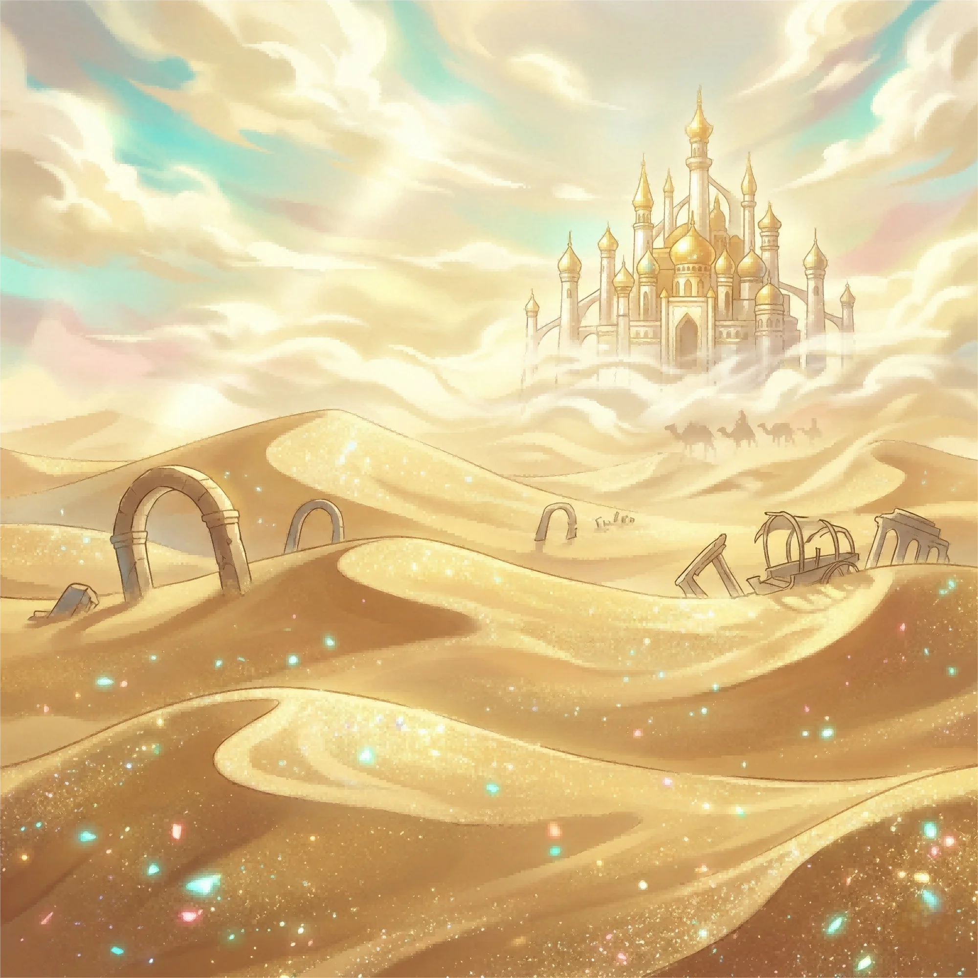 Golden Mirage Desert environment