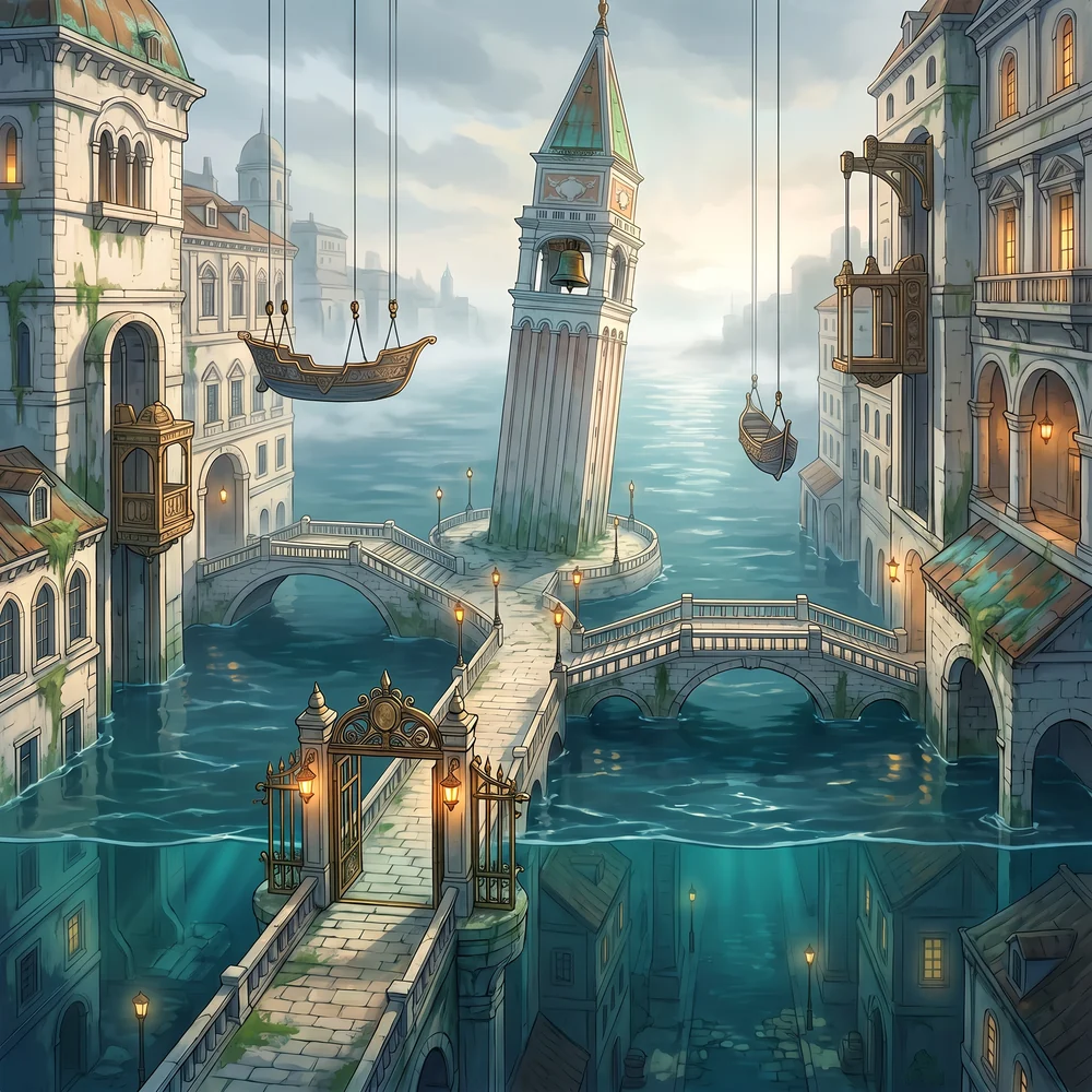 Drowned Bell City environment