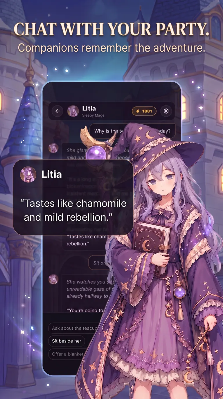 Litia character chat promotion